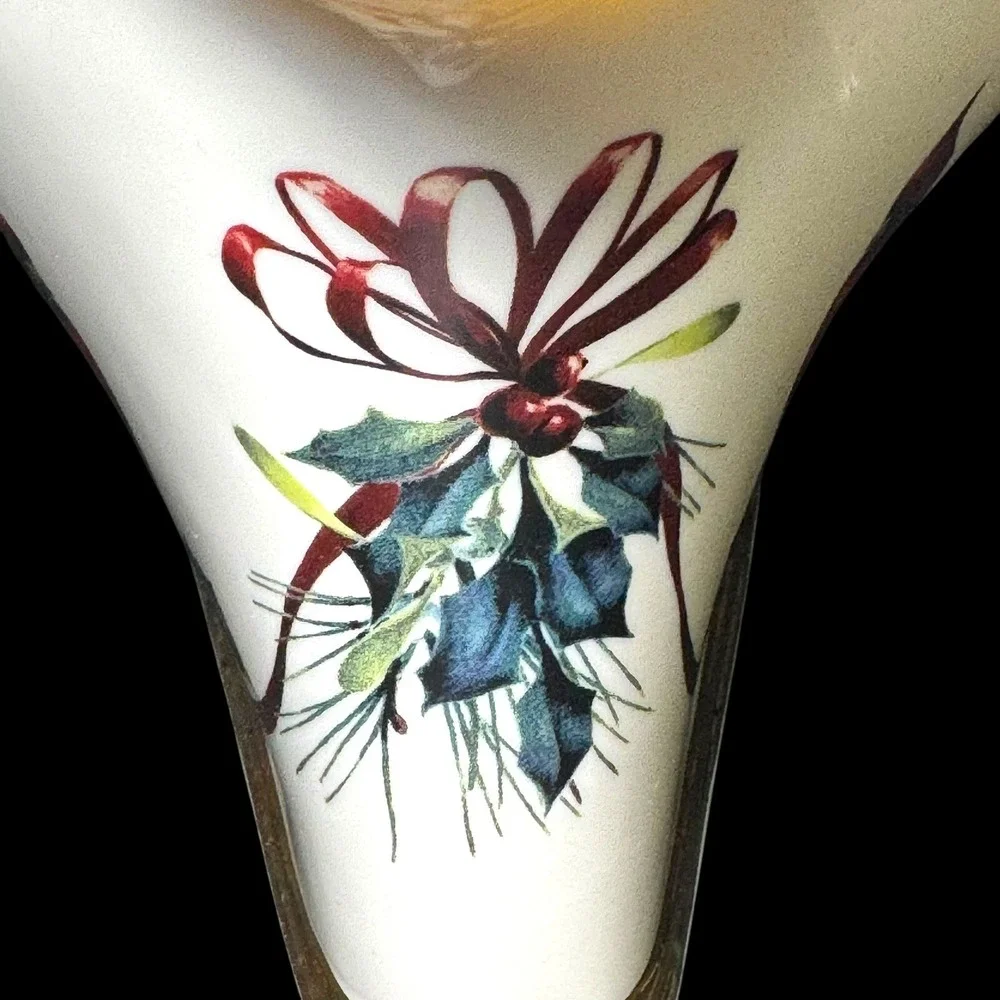 Lenox Winter Greetings Wine Caddy Red Cardinal Christmas‎